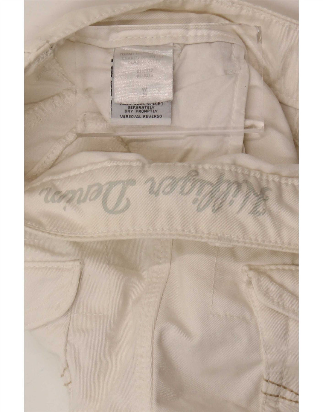 Tommy Hilfiger Ženske chino kratke hlače W27 Mali bijeli pamuk