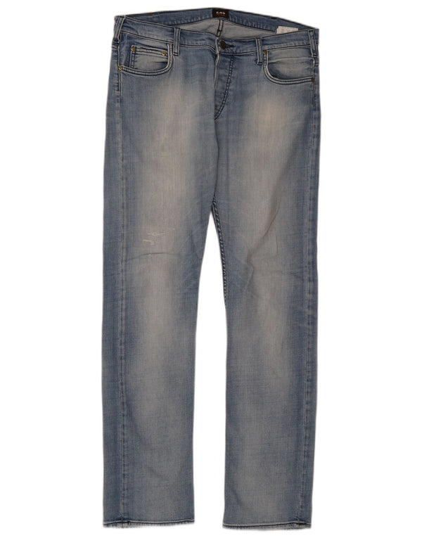 Lee Mens Powell Slim Jeans W34 L34 Plavi pamuk
