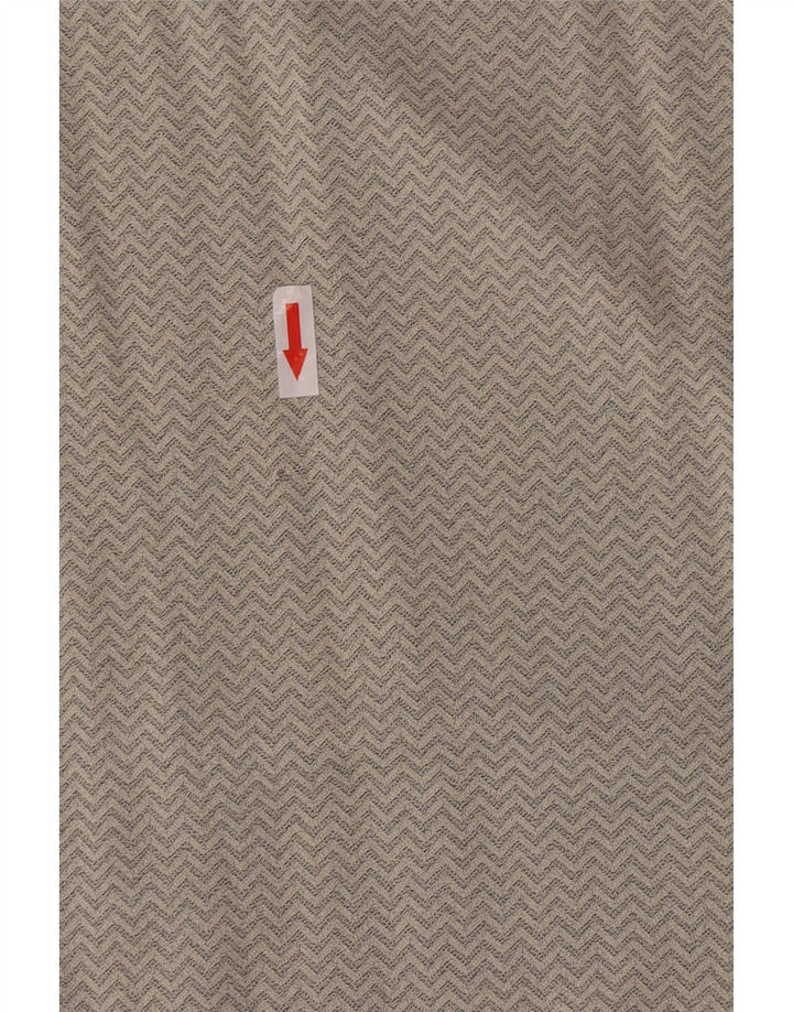 Gornji dio ženske bluze Gianfranco Ferre UK 16 Large Gray Chevron Viskoza
