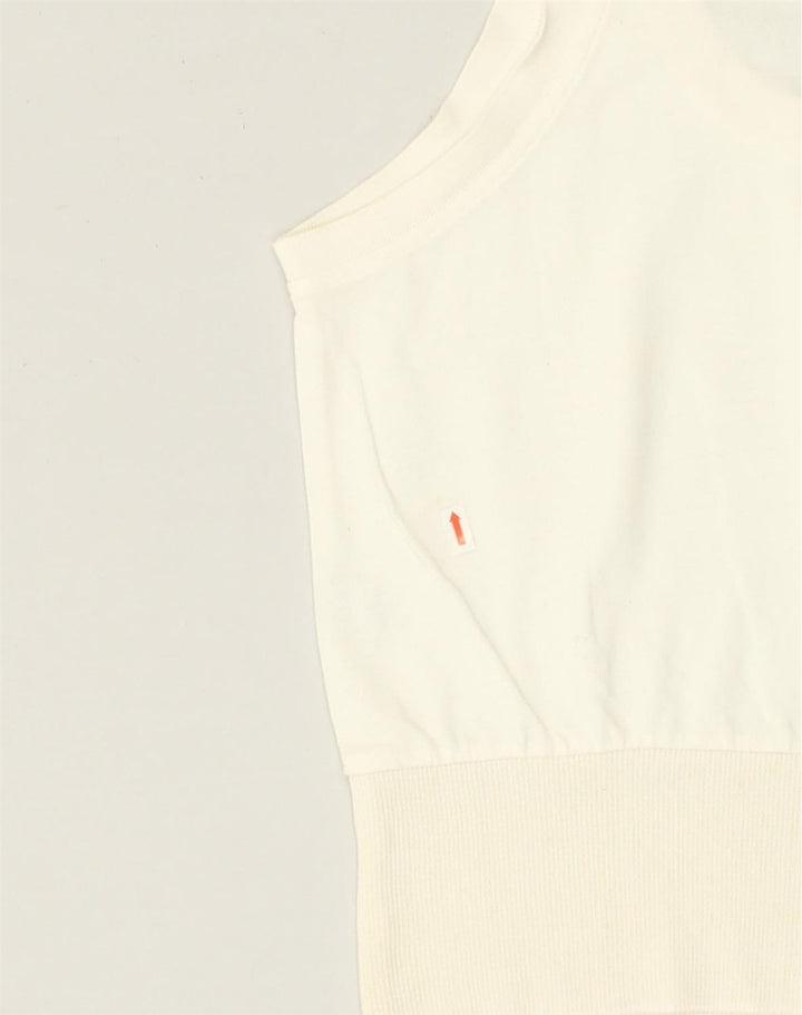 FILA Womens Vest Top US 10 Large White Cotton | Vintage Fila | Thrift | Second-Hand Fila | Used Clothing | Messina Hembry 