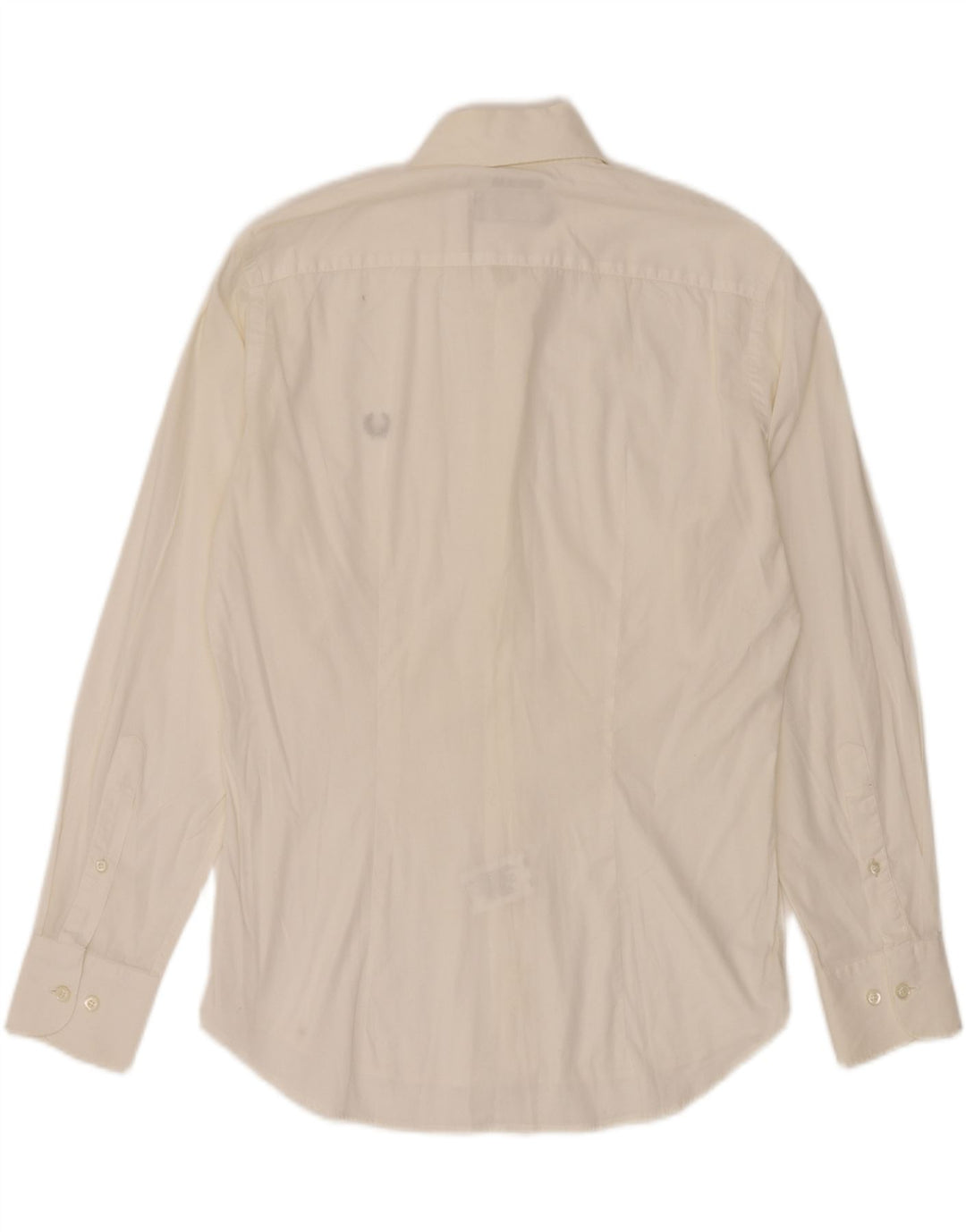 FRED PERRY Mens Slim Fit Shirt Small White Cotton