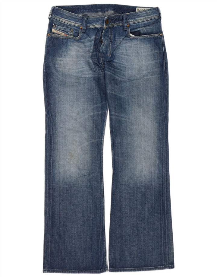 Diesel Muške traperice Zathan Regular Bootcut W34 L32 Plavi pamuk
