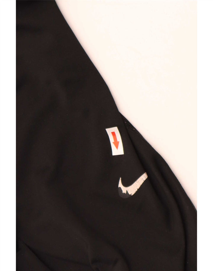 Nike Ženske Dri Fit Graphic Leggings UK 14 Srednje crni poliester