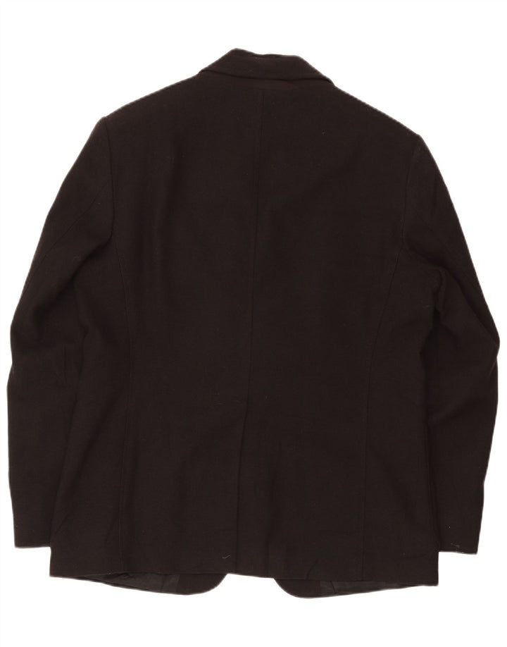 Geox Mens Respira sako sa 3 gumba UK 42 XL crna vuna