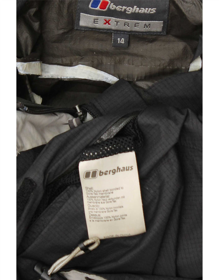 Berghaus ženska kišna jakna s kapuljačom UK 14 Veliki sivi najlon