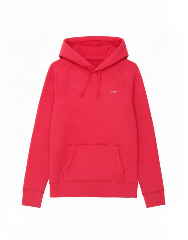 Hollister ženska majica s kapuljačom UK 14 srednje ružičasti pamuk