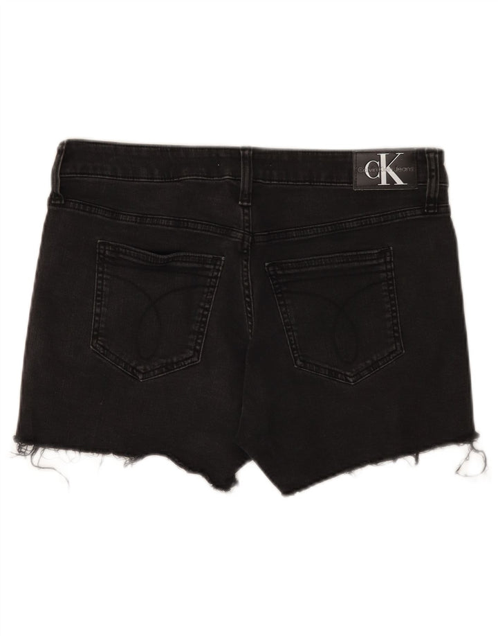 Ženske traper kratke hlače Calvin Klein W29 Srednje crni pamuk