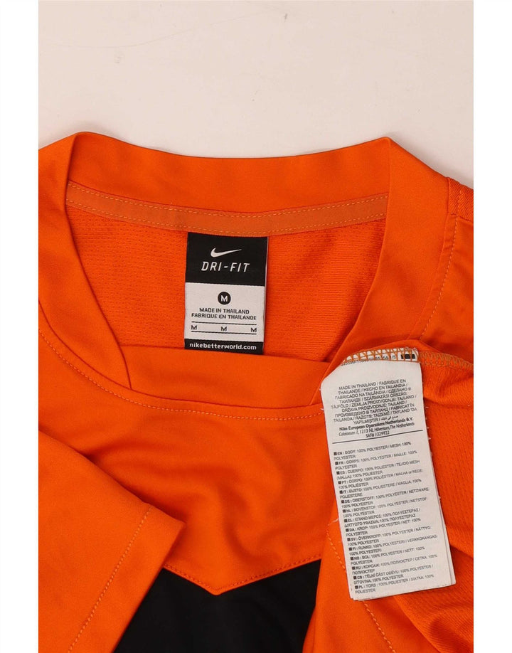 Nike Muška majica kratkih rukava Medium Orange Colourblock Poliester
