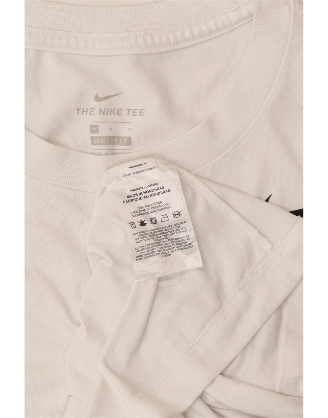 NIKE ženska majica kratkih rukava Dri Fit UK 14 srednji bijeli poliester