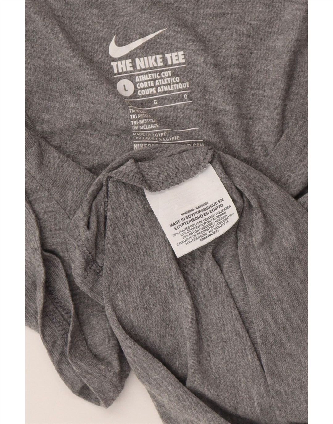 NIKE ženska majica kratkih rukava atletskog kroja UK 14 veliki sivi poliester