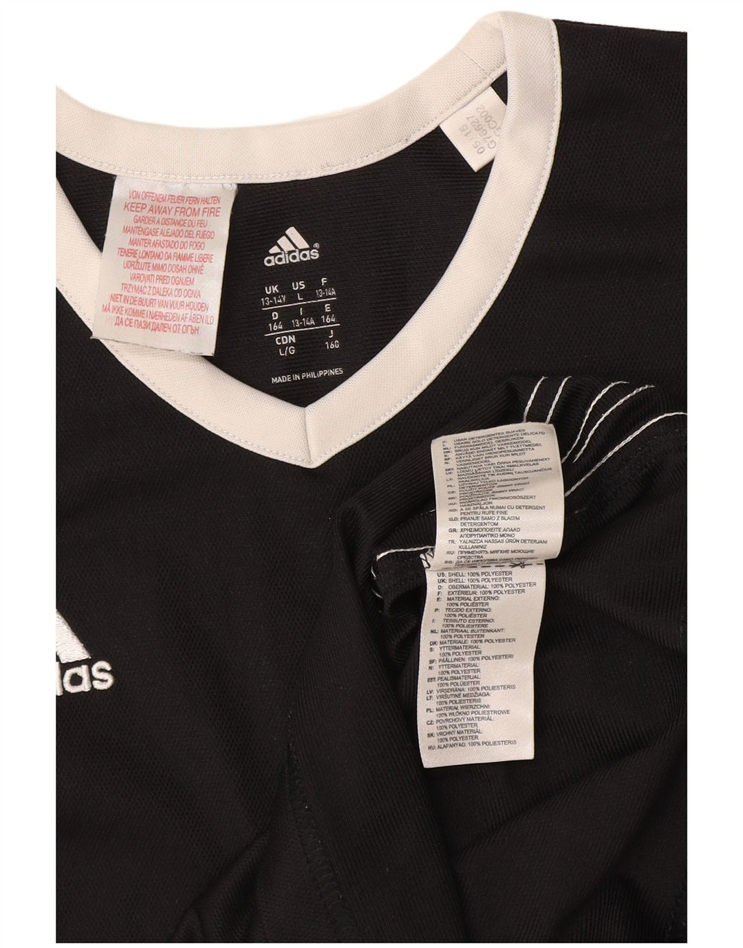 Adidas gornji dio prsluka za djevojčice 13-14 godina, crni poliester