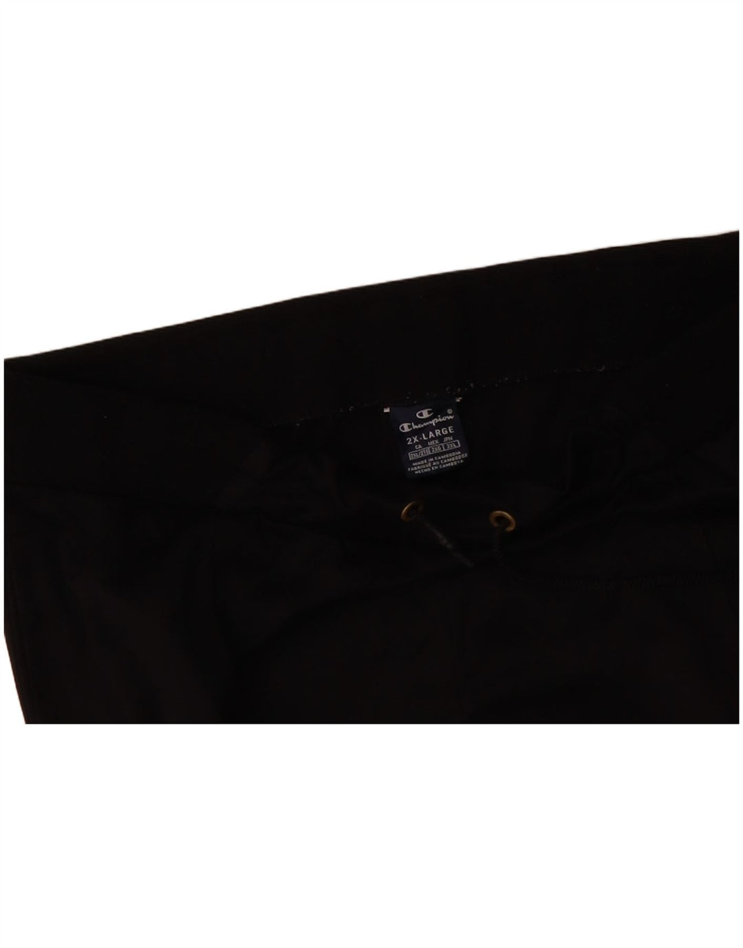 CHAMPION Mens Tracksuit Trousers Joggers 2XL Black Polyester
