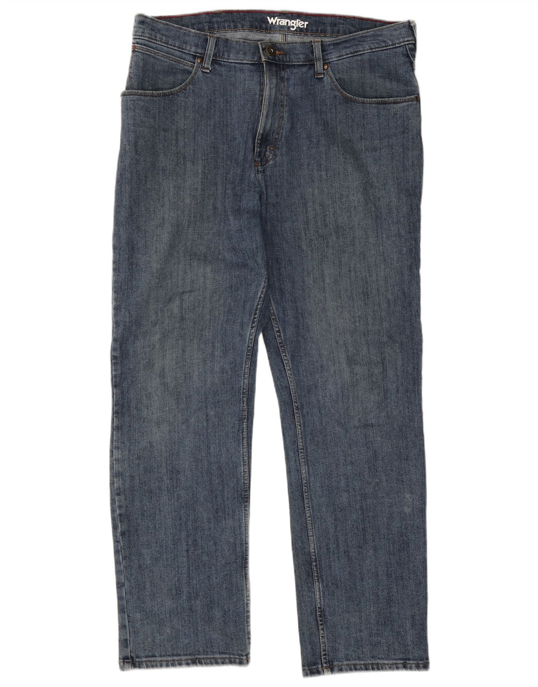 Wrangler muške ravne traperice W36 L30 plavi pamuk