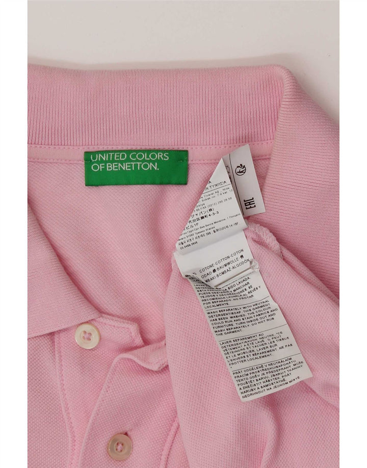Benetton muška polo majica srednje ružičaste pamučne boje