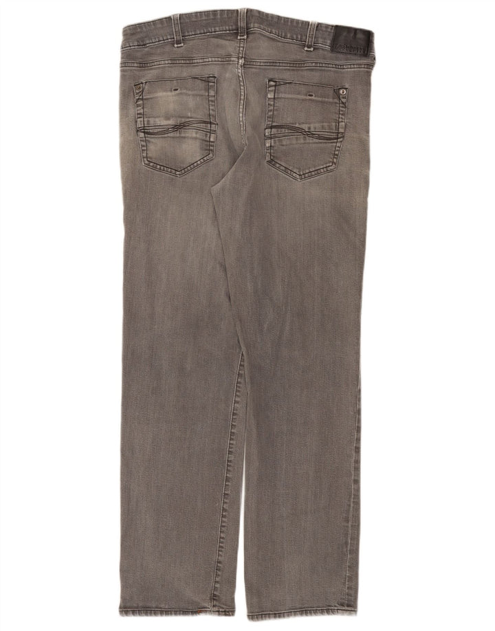 Lee Mens Modern Series Straight Jeans W36 L32 Sivi pamuk