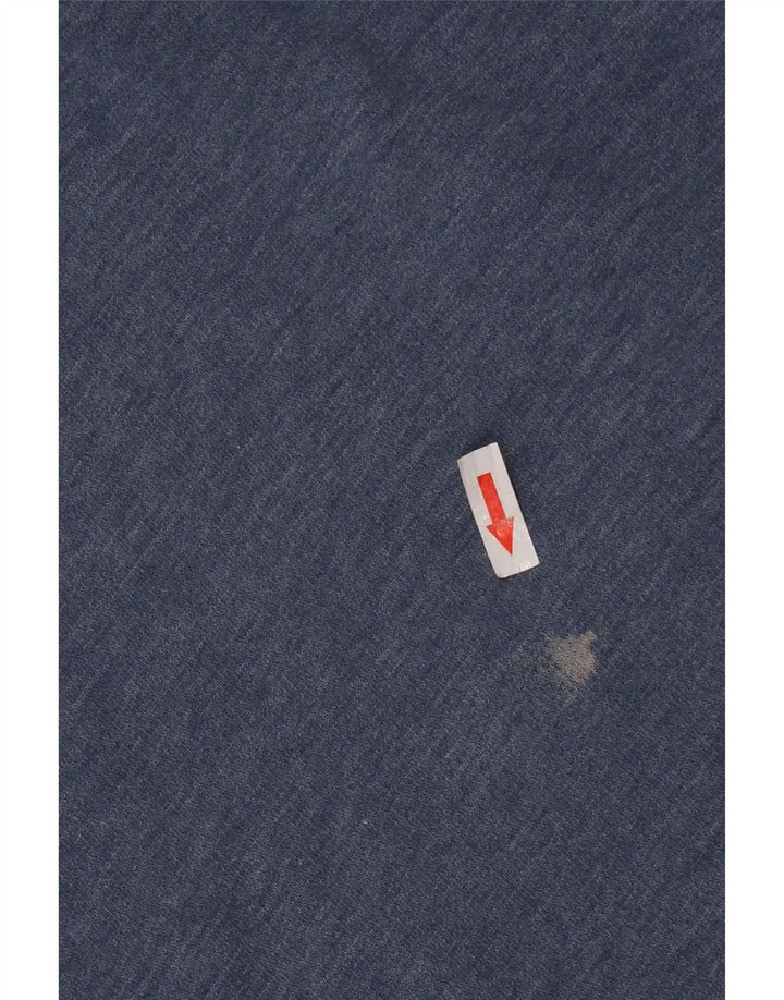 WEIRD FISH Mali muški džemper s dugmadima i ovratnikom tamnoplavi