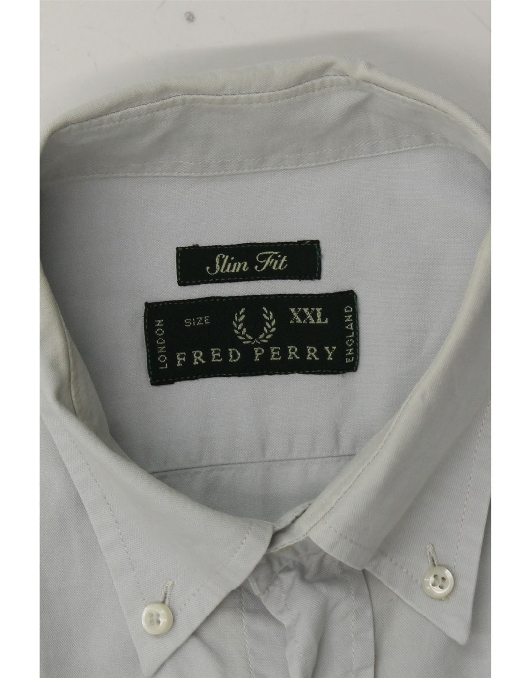 FRED PERRY Muška uska košulja 2XL plavi pamuk