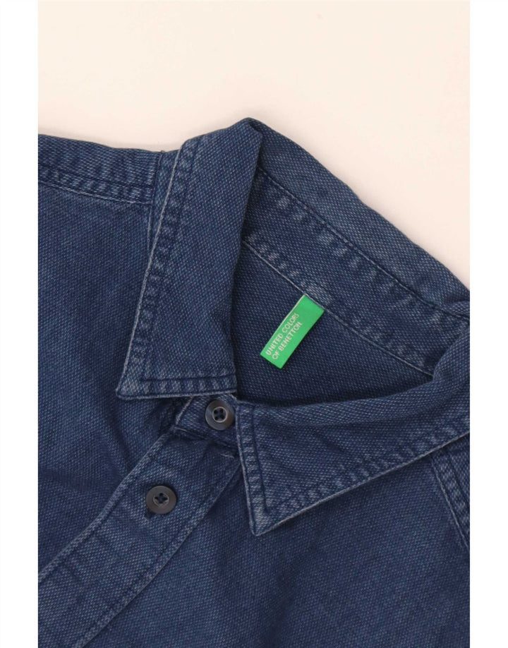 Benetton muška košulja mala tamnoplava