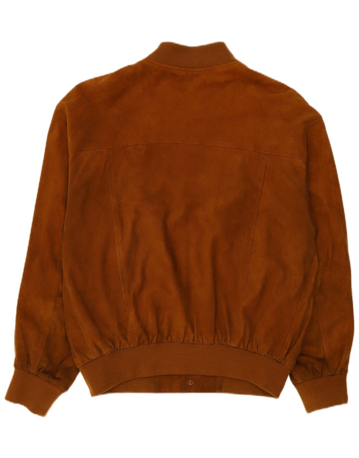 Vintage muška bomber jakna od brušene kože IT 56 3XL smeđa koža