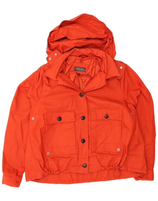 Massimo Dutti ženska bomber jakna s kapuljačom UK 18 XL narančasti poliester