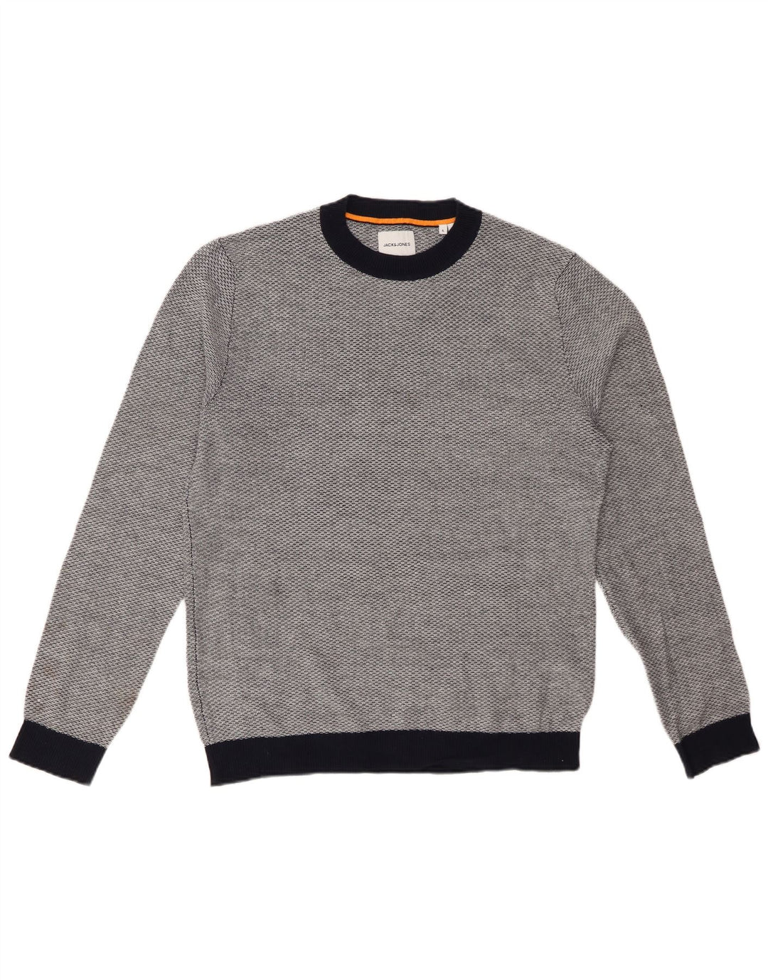 JACK & JONES Muški pulover s okruglim izrezom Veliki sivi akril