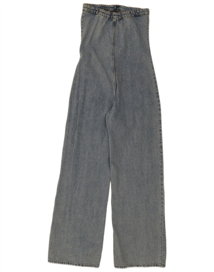 Zara ženski traper kombinezon bez naramenica UK 10 Small Blue