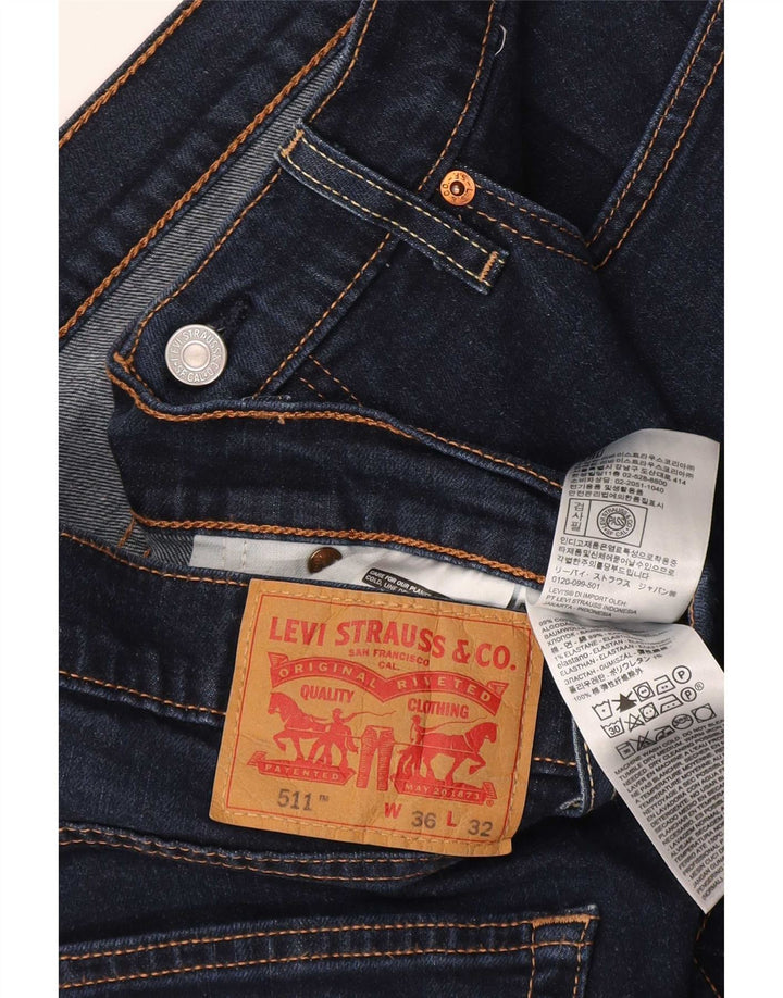Levi's muške 511 uske traperice W36 L32 tamnoplavi pamuk
