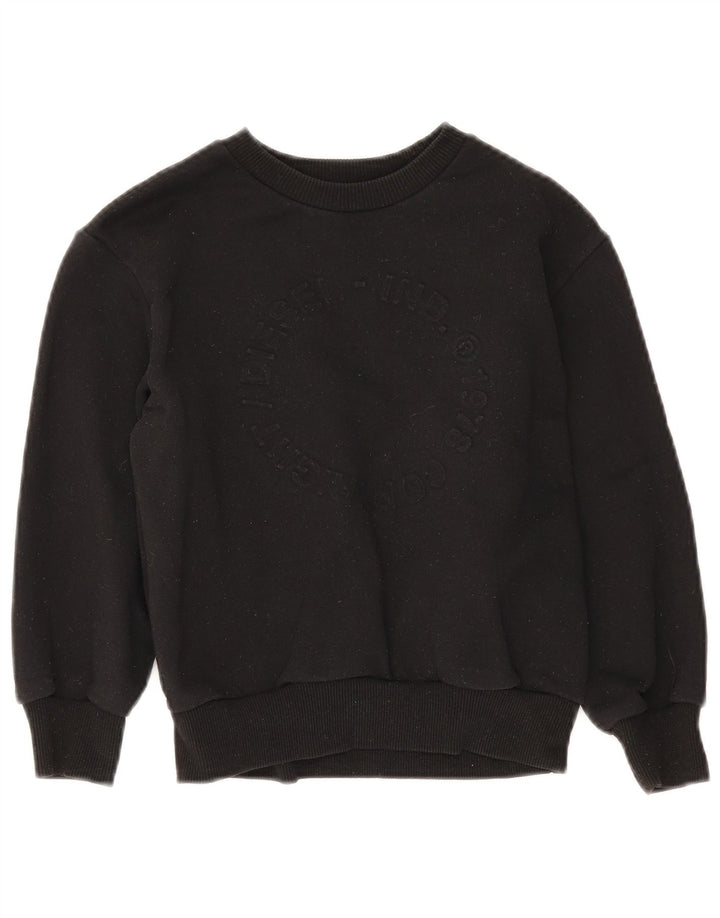 Diesel Boys Graphic Sweatshirt Džemper 7-8 godina crni pamuk