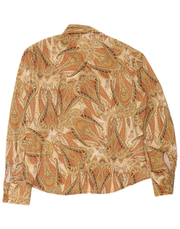 Vintage ženska košulja IT 50 XL Bež Paisley poliester