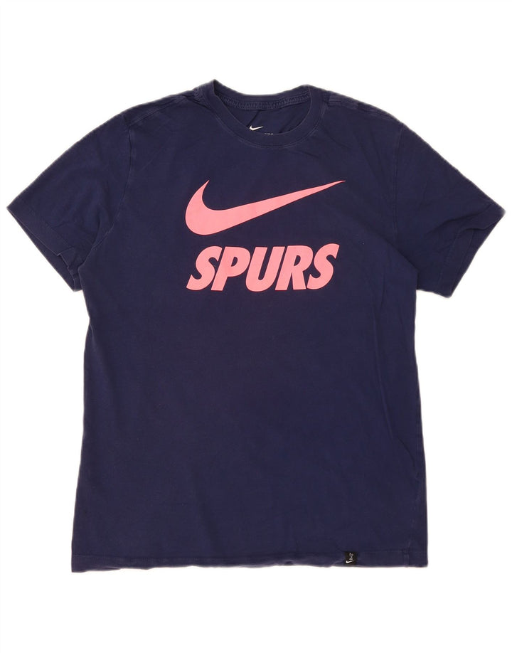 Nike muška majica s grafičkim motivima srednje tamnoplavi pamuk