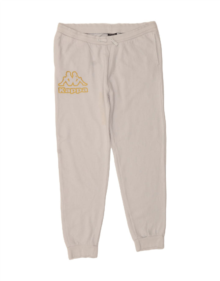 KAPPA Mens Graphic Tracksuit Trousers Joggers 2XL White Vintage Kappa and Second-Hand Kappa from Messina Hembry 