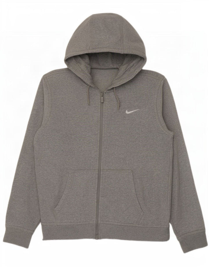 Nike muški pulover s kapuljačom s patentnim zatvaračem, srednje sivi flekasti pamuk
