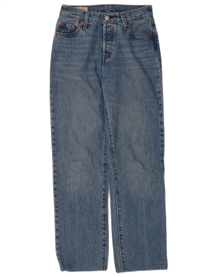 Levi's ženske 501 ravne traperice W23 L28 plavi pamuk