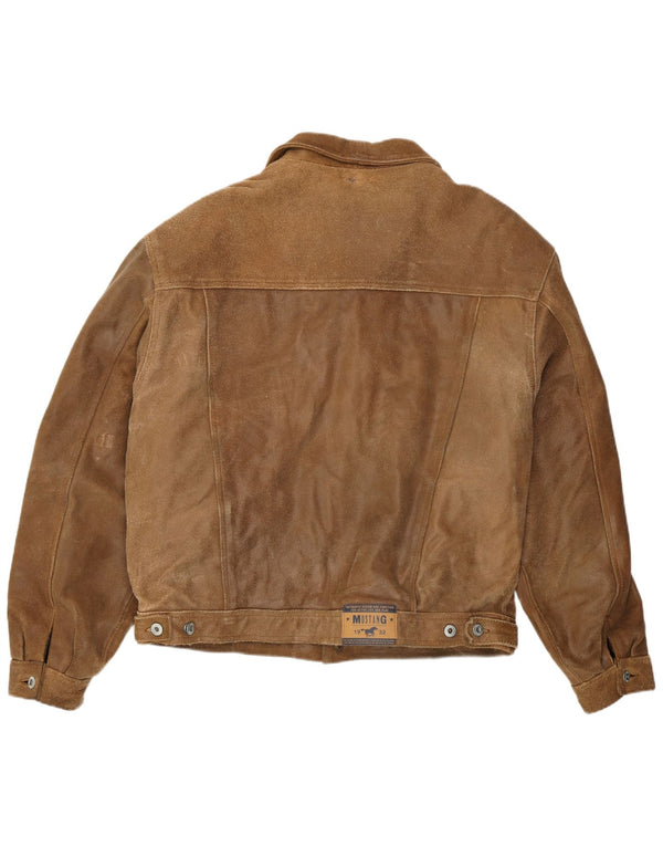 Mustang Bomber kožna jakna UK 42 XL smeđa