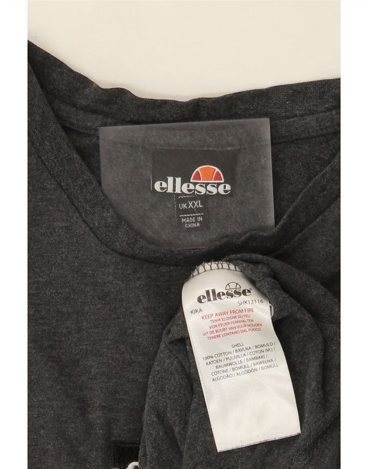 Ellesse Muška majica kratkih rukava 2XL sivi pamuk