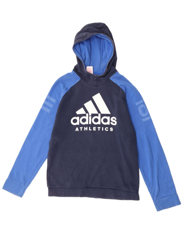 Adidas muška majica s kapuljačom s kapuljačom, mala tamnoplava boja