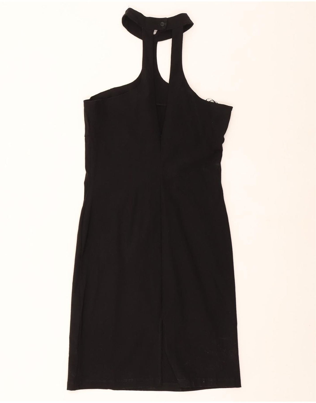 TOPSHOP Womens Halter Dress UK 12 Medium Black Viscose Vintage Topshop and Second-Hand Topshop from Messina Hembry 
