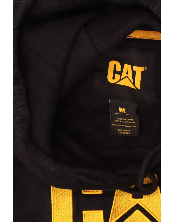 Caterpillar muška majica s kapuljačom srednje veličine, crni pamuk