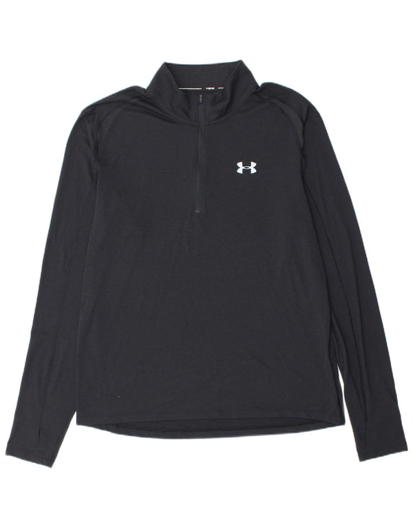 UNDER ARMOUR Muška trenirka Heat Gear Zip Neck Pulover Gornja XL crna