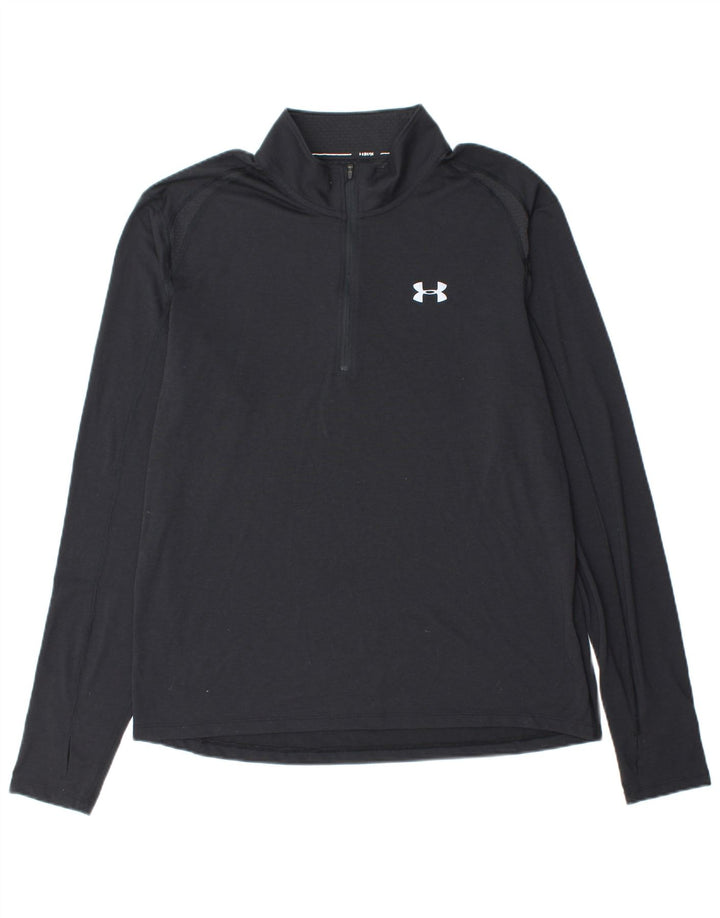 UNDER ARMOUR Muška trenirka Heat Gear Zip Neck Pulover Gornja XL crna