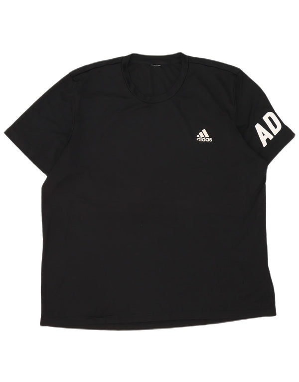 Adidas muška majica s grafičkim motivima 2XL crni poliester