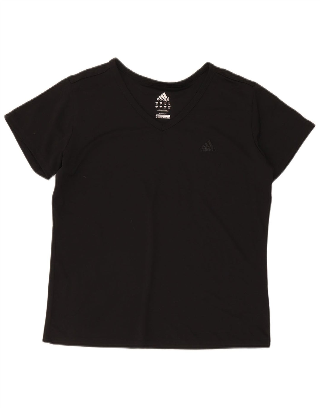 Adidas ženska majica kratkih rukava UK 14 srednji crni poliester