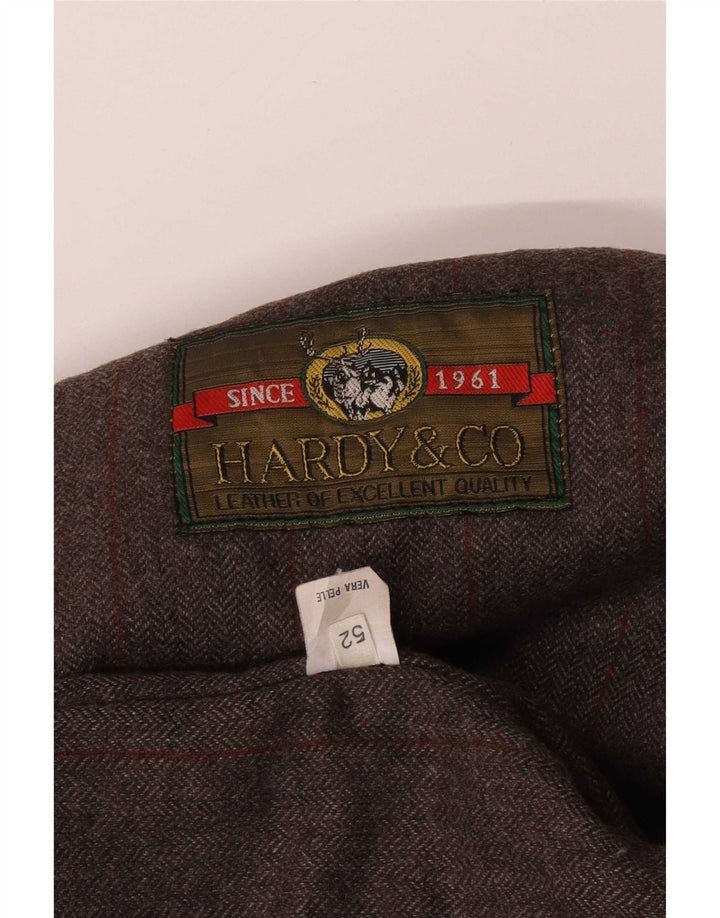 Vintage muška kožna jakna IT 52 XL crna
