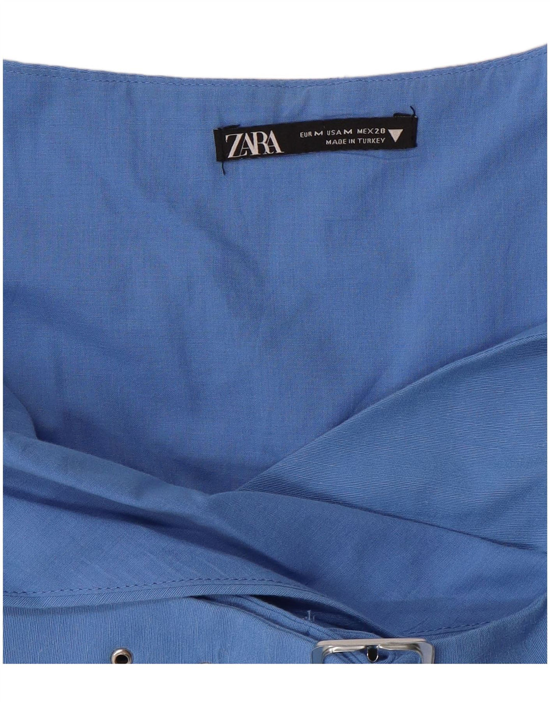 ZARA ženska slip haljina UK 12 srednje plava