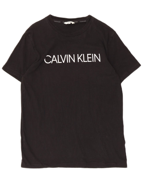 Mala crna pamučna muška majica s grafičkim motivima Calvin Klein