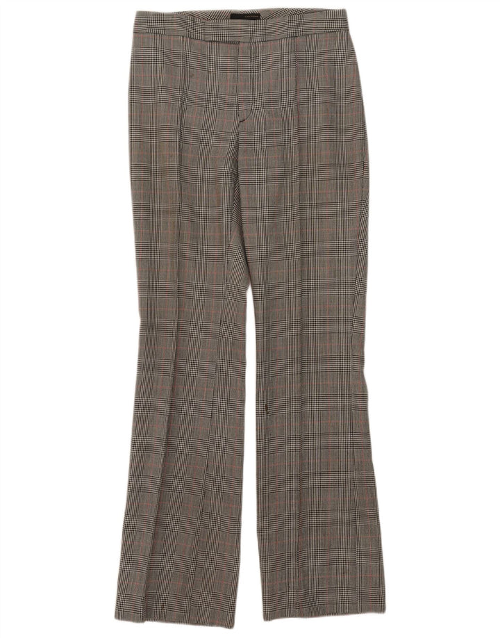 Ženske hlače Zara Bootcut odijelo EU 38 Male W28 L32 Siva vunena hrskava zuba