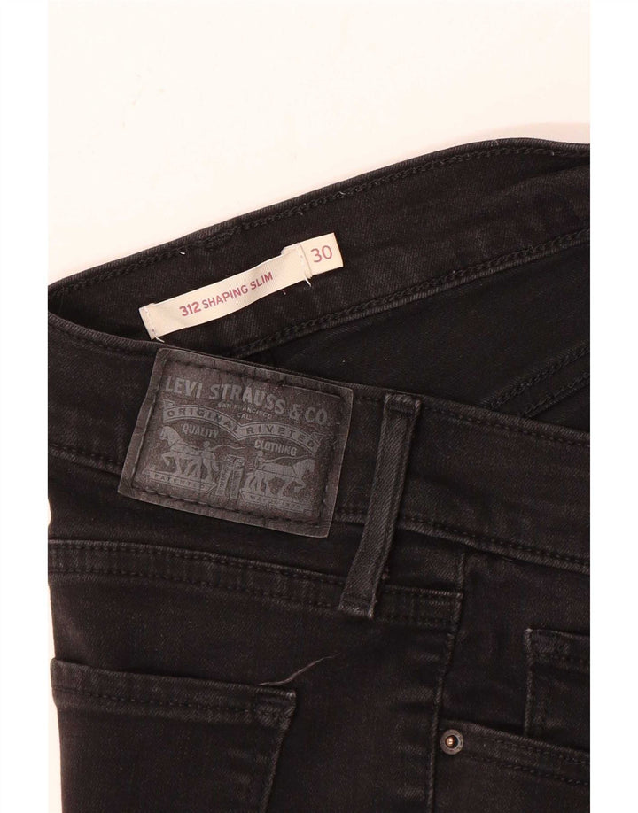 Levi's ženske 312 uske traperice W30 L30 crne