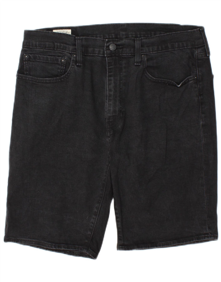 Levi's muške 502 traper kratke hlače W36 veliki crni pamuk