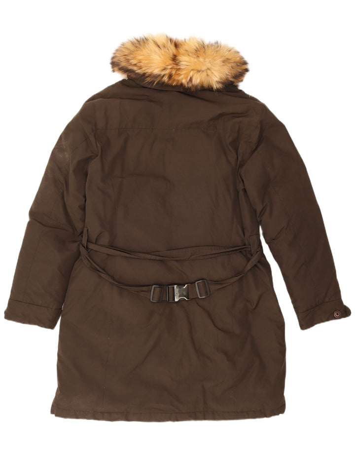 Woolrich ženski podstavljeni kaput UK 20 2XL kaki pamuk