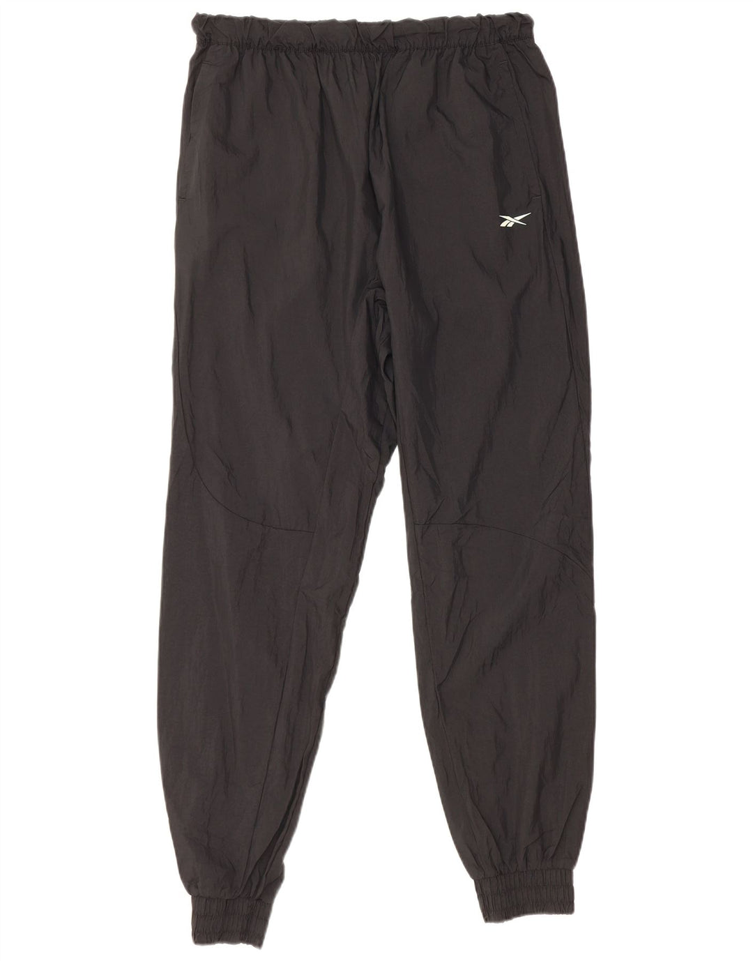 REEBOK Ženska trenirka Hlače Joggers UK 12/14 Srednje crni najlon